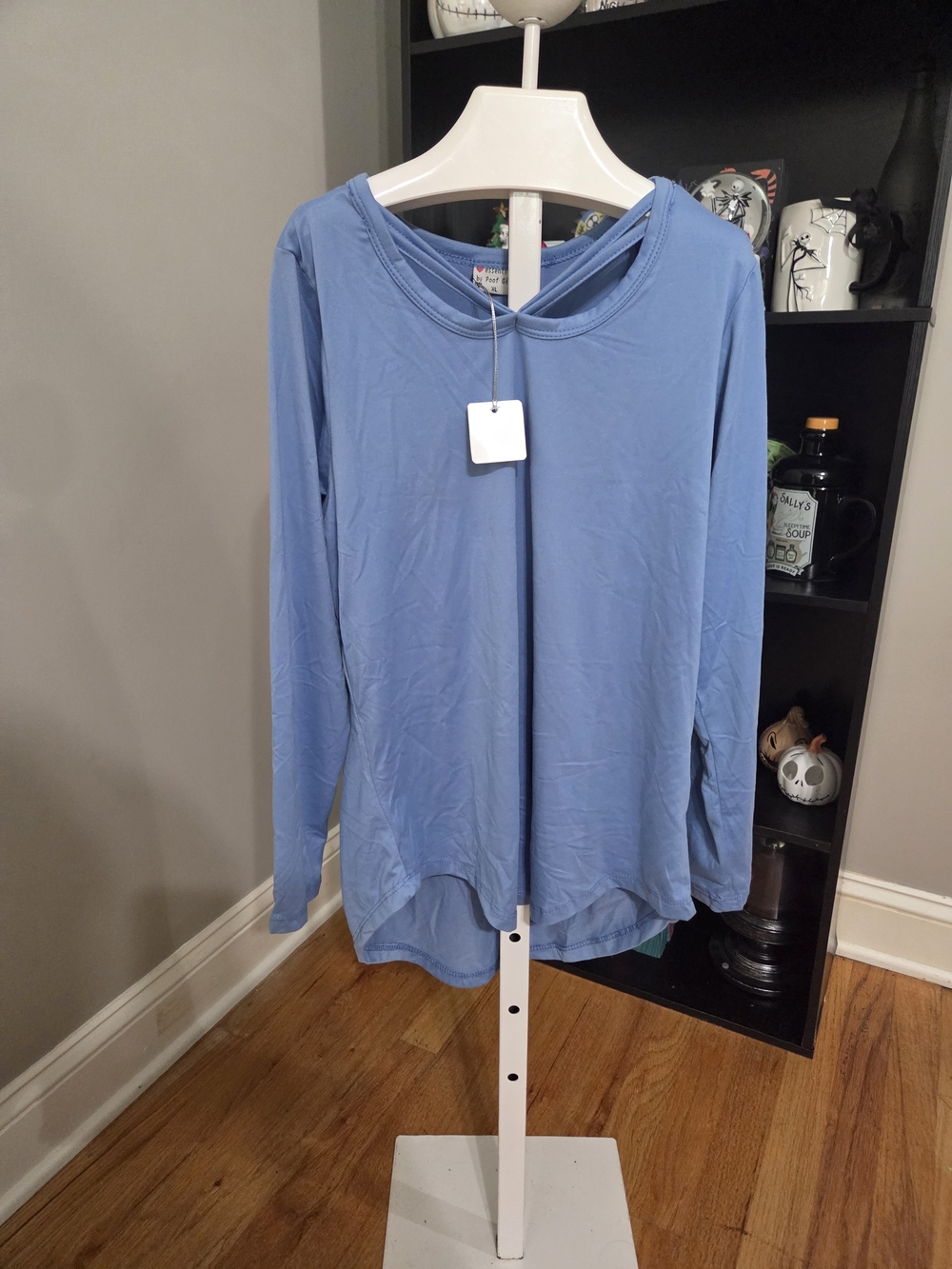 Kids Long-Sleeve Top in Light Blue